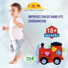 Load image into Gallery viewer, Engine Pull Along | Interactive pull toy | Toy for walking babies Toddler | Movement toy | Early learning Pull toy | Toddler activity toy | For age 12+ Months