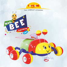 Load image into Gallery viewer, Big Bee Pull Along | Interactive pull toy | Toy for walking babies Toddler | Movement toy | Early learning Pull toy | Toddler activity toy | For age 12+ Months