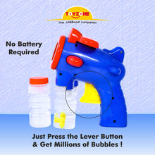 Load image into Gallery viewer, Little Pilot Bubble Gun | Bubble Gun Toy | Bubble Blower | Bubble maker for Kids | Portable Bubble Machine | Outdoor & Indoor activity toy | Music with Soft Light | Colorful Bubbles | Cool bubble toy | For kids age 3+ years