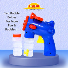 Load image into Gallery viewer, Little Pilot Bubble Gun | Bubble Gun Toy | Bubble Blower | Bubble maker for Kids | Portable Bubble Machine | Outdoor & Indoor activity toy | Music with Soft Light | Colorful Bubbles | Cool bubble toy | For kids age 3+ years