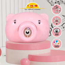 Load image into Gallery viewer, Piggy Bubble Camera | Bubble Camera Blower | Portable Bubble Machine | Camera Model | Cool bubble toy | For kids age 3+ years