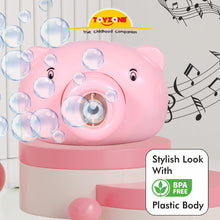 Load image into Gallery viewer, Piggy Bubble Camera | Bubble Camera Blower | Portable Bubble Machine | Camera Model | Cool bubble toy | For kids age 3+ years