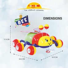 Load image into Gallery viewer, Big Bee Pull Along | Interactive pull toy | Toy for walking babies Toddler | Movement toy | Early learning Pull toy | Toddler activity toy | For age 12+ Months