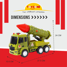 Load image into Gallery viewer, Agni Missile Launcher | Friction Powered Toy | Unbreakable Toy | Missile Launcher Toy Truck | Push and Go | Made in India | For kids 3+ year year
