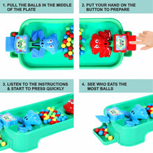 Load image into Gallery viewer, Hungry Frog Eat Beans Game - 2 Players | Kids interactive game | Family game | No battery toy | Fast-paced kids game | Bean launching game | Board Game | For kids 5+ Years