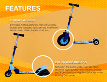 Load image into Gallery viewer, Doraemon Scooter Oval | Kids Scooter | Adjustable & Foldable Scooter | Skateboard Scooter | Rear Brake Scooter for kids | Foldable Kids Scooter | For Kids age 5+ years