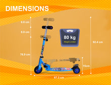 Load image into Gallery viewer, Avengers Scooter Oval | Kids Scooter | Adjustable & Foldable Scooter | Skateboard Scooter | Rear Brake Scooter for kids | Foldable Kids Scooter | For Kids age 5+ years
