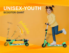 Load image into Gallery viewer, Hulk Scooter Giant | Kids Scooter | Adjustable & Foldable Scooter | Skateboard Scooter | Rear Brake Scooter for kids | Foldable Kids Scooter | For Kids age 5+ years