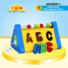 Load image into Gallery viewer, IQ Acitivity Center | Shape sorter block toy | Abacus for kids | Kids counting toy | Educational toy | Creative learning toy | Early math skills toy | For Preschoolers