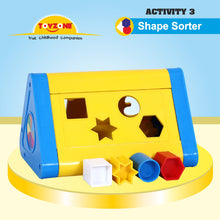Load image into Gallery viewer, IQ Acitivity Center | Shape sorter block toy | Abacus for kids | Kids counting toy | Educational toy | Creative learning toy | Early math skills toy | For Preschoolers