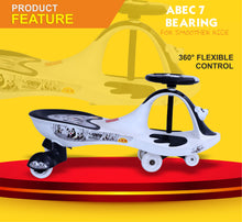 Load image into Gallery viewer, Baby Panda Magic Car - Black | Ride-on car | Swing car | kids toy car | Comfortable Seat | Elegant Design | Twister Ride on | Pedal-free car | For kids 3+ years