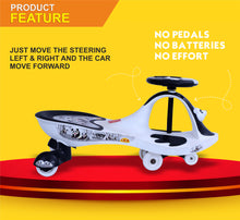 Load image into Gallery viewer, Baby Panda Magic Car - Black | Ride-on car | Swing car | kids toy car | Comfortable Seat | Elegant Design | Twister Ride on | Pedal-free car | For kids 3+ years