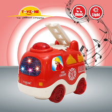 Load image into Gallery viewer, Fire Engine Bump 'N' Go | Lights & Sound | Musical Baby Toy | Active Play Toy | Battery Operated Toy | Educational Toy for Infants | Infant Sensory Play Toy | For New Born & Toddlers
