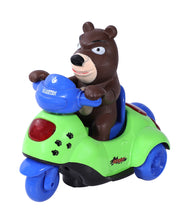 Load image into Gallery viewer, Bear On Scooter Bump 'N' Go | Lights & Sound | Musical Baby Toy | Baby Dance Toy | Active Play Toy | Battery Operated Toy | Educational Toy for Infants | Infant Sensory Play Toy | For New Born & Toddlers
