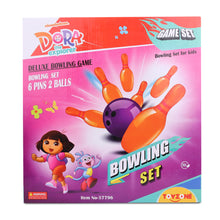 Load image into Gallery viewer, Dora Bowling Set 12" | Kids bowling set | Bowling pins | Toy bowling | Mini bowling set | For kids 3+ yearsBowling Set - 12