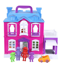 Load image into Gallery viewer, Dream Palace Doll House - 40 pcs | Girls Role Playset | Pretend Play | Doll House with Furniture | Dollhouse Accessories | Imaginative Play | Playhouse | For Kids Age 3+ years