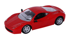 Load image into Gallery viewer, Carbon RC Car - Red | 27 MHz Fully Functionable | 1:24 Scale | Battery & Charger Cable | Range upto 25m | Luminous Headlight | Perfect Tyre Grip | For Age 4+ Years