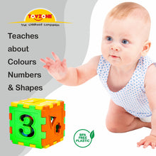 Load image into Gallery viewer, My First Counting Cubie | Early learning cube toy | Interactive learning toy | Shape sorting toy | Multi-functional educational cube | Play and learn Activity cube | Tactile learning toy | Early childhood development toys for toddlers
