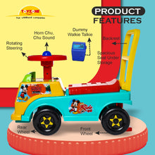 Load image into Gallery viewer, Mickey Mouse Mini Ride On | Push Ride-on | Push Car with Storage | Ride-On Car with Backrest | Ride On for Toddlers | For Kids 3+ years