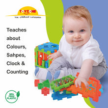 Load image into Gallery viewer, Play & Learn Cube | Early learning cube toy | Interactive learning toy | Shape sorting toy | Multi-functional educational cube | Play and learn Activity cube | Tactile learning toy | Early childhood development toys for toddlers