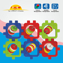 Load image into Gallery viewer, Rattle Cubie | Early learning cube toy | Interactive learning toy | Rattle toy | Play and learn Activity cube | Early childhood development toys for toddlers