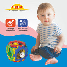 Load image into Gallery viewer, Rattle Cubie | Early learning cube toy | Interactive learning toy | Rattle toy | Play and learn Activity cube | Early childhood development toys for toddlers