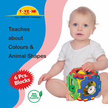 Load image into Gallery viewer, Rattle Cubie | Early learning cube toy | Interactive learning toy | Rattle toy | Play and learn Activity cube | Early childhood development toys for toddlers