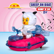 Load image into Gallery viewer, Sheep On Boat Bump 'N' Go | Lights & Sound | Musical Baby Toy | Baby Dance Toy | Active Play Toy | Battery Operated Toy | Educational Toy for Infants | Infant Sensory Play Toy | For New Born & Toddlers