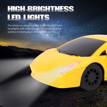 Load image into Gallery viewer, Mini Pro RC Car - Yellow | 27 MHz Fully Functionable | 1:24 Scale | Battery & Charger Cable | Range upto 25m | Luminous Headlight | Perfect Tyre Grip | For Age 4+ Years