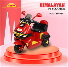 Load image into Gallery viewer, Himalayan Electric Scooter - Red | Rechargeable Scooty | Powered by 6V & 4.5 AH Battery | Ride-On Scooter | Kids Electric Scooty | For Kids 2+ Years