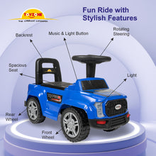Load image into Gallery viewer, Raptor Ride on - Blue | Car for Kids | Toddlers Push Car with Backrest | Music & LED Light | Under Seat Storage | For kids 2+ Years
