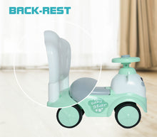 Load image into Gallery viewer, Baby Star - Green | Push Ride-on | Push Car with Storage | Ride-On Car with Backrest | Ride On for Toddlers | For Kids 3+ years