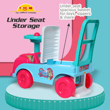 Load image into Gallery viewer, Barbie Mini Ride On | Push Ride-on | Push Car with Storage | Ride-On Car with Backrest | Ride On for Toddlers | For Kids 3+ years