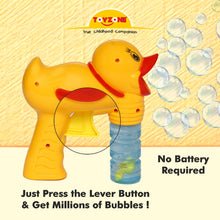 Load image into Gallery viewer, Bubble Duck Gun | Bubble Gun Toy | Bubble Blower | Bubble maker for Kids | Portable Bubble Machine | Outdoor & Indoor activity toy | Music with Soft Light | Colorful Bubbles | Cool bubble toy | For kids age 3+ years