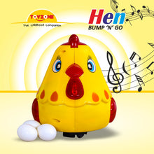 Load image into Gallery viewer, Hello Hen Bump 'N' Go | Lights & Sound | Musical Baby Toy | Baby Dance Toy | Active Play Toy | Battery Operated Toy | Educational Toy for Infants | Infant Sensory Play Toy | For New Born & Toddlers