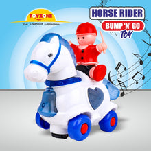 Load image into Gallery viewer, Horse Rider Bump 'N' Go | Lights & Sound | Musical Baby Toy | Baby Dance Toy | Active Play Toy | Battery Operated Toy | Educational Toy for Infants | Infant Sensory Play Toy | For New Born & Toddlers