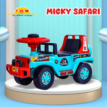 Load image into Gallery viewer, Mickey Mouse Safari | Push Ride-on | Push Car with Storage | Ride-On Car with Backrest | Ride On for Toddlers | For Kids 3+ years