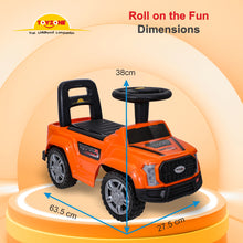 Load image into Gallery viewer, Raptor Ride on - Orange | Car for Kids | Toddlers Push Car with Backrest | Music & LED Light | Under Seat Storage | For kids 2+ Years