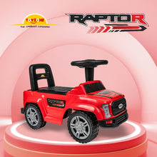 Load image into Gallery viewer, Raptor Ride on - Red | Car for Kids | Toddlers Push Car with Backrest | Music & LED Light | Under Seat Storage | For kids 2+ Years