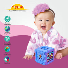Load image into Gallery viewer, Time Square Cube | Early learning cube toy | Interactive learning toy | Shape sorting toy | Multi-functional educational cube | Play and learn Activity cube | Tactile learning toy | Early childhood development toys for toddlers
