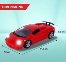 Load image into Gallery viewer, Vegga RC Car - Red | 27 MHz Fully Functionable | 1:24 Scale | Battery & Charger Cable | Range upto 25m | Luminous Headlight | Perfect Tyre Grip | For Age 4+ Years
