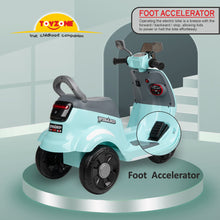 Load image into Gallery viewer, Wizard Electric Scooty - Blue | Rechargeable Scooty | Powered by 6V & 4.5 AH Battery | Ride-On Scooter | Kids Electric Scooty | For Kids 3+ Years