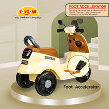 Load image into Gallery viewer, Wizard Electric Scooty - Ivory | Rechargeable Scooty | Powered by 6V & 4.5 AH Battery | Ride-On Scooter | Kids Electric Scooty | For Kids 3+ Years