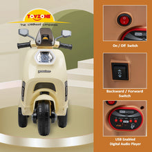 Load image into Gallery viewer, Wizard Electric Scooty - Ivory | Rechargeable Scooty | Powered by 6V & 4.5 AH Battery | Ride-On Scooter | Kids Electric Scooty | For Kids 3+ Years