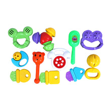 Load image into Gallery viewer, 11 Pcs. Baby Rattles Set | Infant Rattle | Infant Sensory Rattle Set | Baby First Rattles | Baby Developmental Toys | Grasping Rattles for Babies | Newborn Gift Set | For Infants