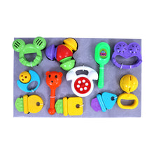 Load image into Gallery viewer, 11 Pcs. Baby Rattles Set | Infant Rattle | Infant Sensory Rattle Set | Baby First Rattles | Baby Developmental Toys | Grasping Rattles for Babies | Newborn Gift Set | For Infants
