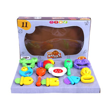 Load image into Gallery viewer, 11 Pcs. Baby Rattles Set | Infant Rattle | Infant Sensory Rattle Set | Baby First Rattles | Baby Developmental Toys | Grasping Rattles for Babies | Newborn Gift Set | For Infants