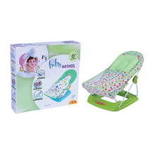 Load image into Gallery viewer, Baby Deluxe Bather - Green | Baby Bath Support | Baby Bath Seat | Safe & Ergonomic | Removable bather slide | For Infants