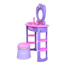 Load image into Gallery viewer, Disney Princess Dressing Table | Makeup Mirror Set | Child Beauty Playset | Kids Grooming Set | Toddler Mirror Table | Role Play Set | For Kids age 3+ Years