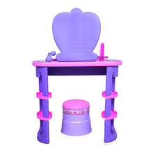 Load image into Gallery viewer, Disney Princess Dressing Table | Makeup Mirror Set | Child Beauty Playset | Kids Grooming Set | Toddler Mirror Table | Role Play Set | For Kids age 3+ Years